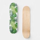 Groene tropische bladeren skateboard (Voorkant)