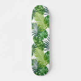 Groene tropische bladeren skateboard