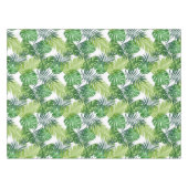 Groene tropische bladeren tafelkleed (Voorkant (Horizontaal))