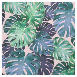 Groene Tropische Monstera Leaves Stof
