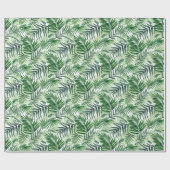 Groene tropische palm en stera-bladeren cadeaupapier (Vlak)