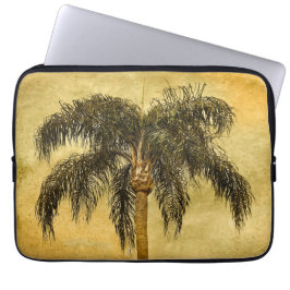 Groene tropische palmboom Hawaïaanse palmen Laptop Sleeve