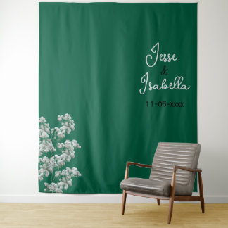 Groene Trouw Achtergrond Wandkleed