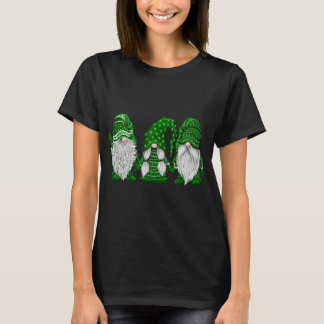 Groene trui Gnome-ontwerp St. Patrick's Day Iers T-shirt