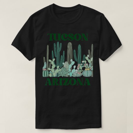 Groene Tucson Arizona baard T-shirt (Design voorkant)