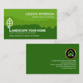 Groene tuinbouwlagen visitekaartje (Voorkant / Achterkant)