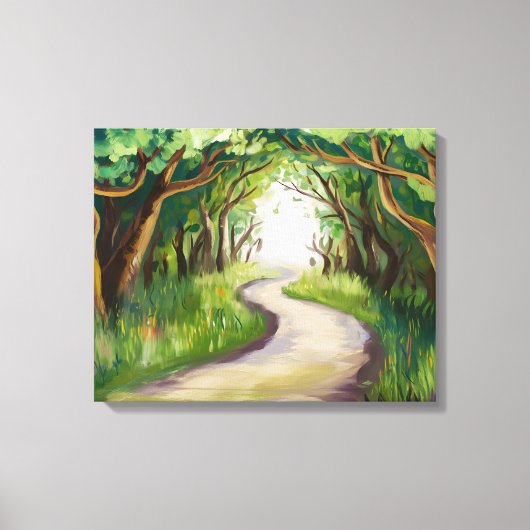 Groene tunnel canvas afdruk (Voorkant)