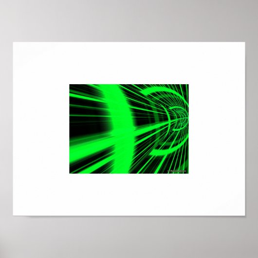 Groene tunnel poster (Voorkant)