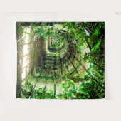 Groene Tunnels Fotobackdrop Tapijt Wandkleed (Voorkant (horizontaal))