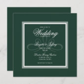 groene uitnodiging voor Emerald (Voorkant / Achterkant)