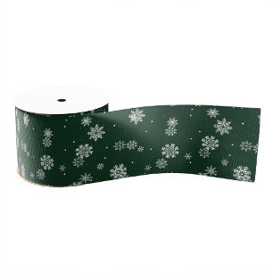 Groene vakantie grosgrain lint