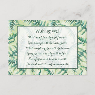 Groene Varen Bruiloft Wishing Well Kaarten
