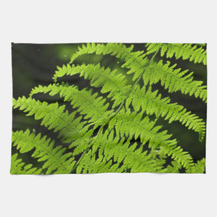 Groene varen theedoek