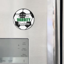 Groene Varsity Voetbal Aangepaste Middelbare Schoo