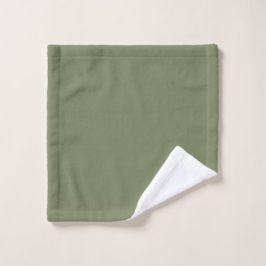 Groene, vaste kleur bad handdoek (Wasdoekje)