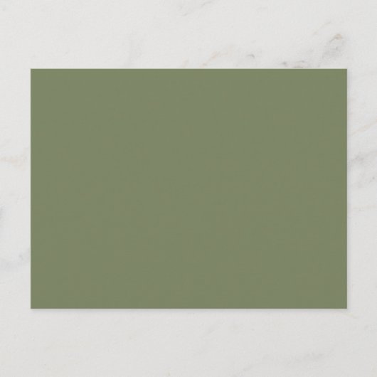 Groene, vaste kleur briefkaart (Voorkant)