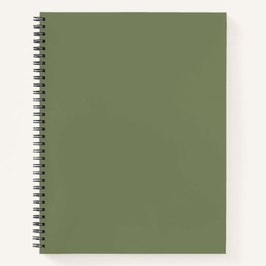 Groene, vaste kleur notitieboek (Voorkant)