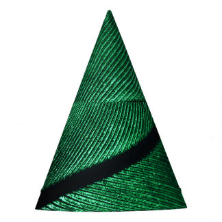 Groene veer, mooie patroontextuur. feesthoedjes