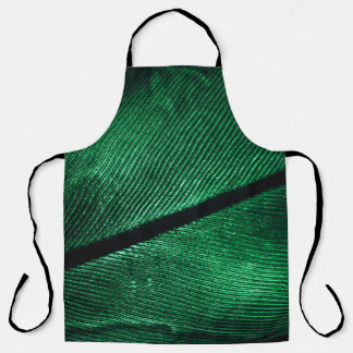 Groene veer, mooie patroontextuur. schort