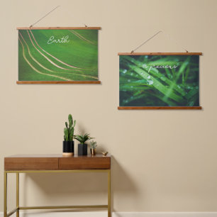 Groene velden hangend wandkleed