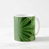 Groene ventilatorfractale Mok (Voorkant rechts)
