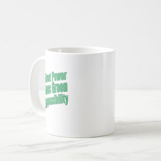 Groene Verantwoordelijkheid Koffiemok (Voorkant links)