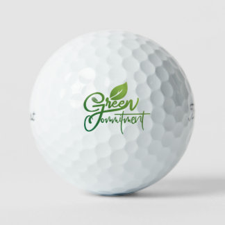 Groene verbintenis golfballen