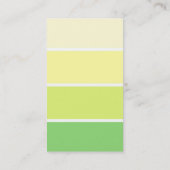 Groene verfchip moderne persoonlijke monogram visitekaartje (Achterkant)