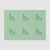 Groene verjaardag groeten tissuepapier (Voorkant)