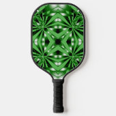 Groene verloopkleur gevulde perspectieftekening pickleball paddle (Voorkant)