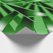 Groene verloopkleur Vulling Kunstperspectieftekeni Cadeaupapier (Hoek)