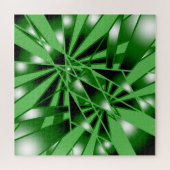 Groene verloopkleur Vulling Kunstperspectieftekeni Legpuzzel (Horizontaal)