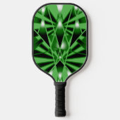 Groene verloopkleur Vulling Kunstperspectieftekeni Pickleball Paddle (Voorkant)