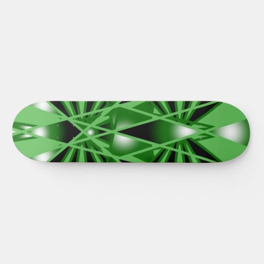 Groene verloopkleur Vulling Kunstperspectieftekeni Skateboard (Horizontaal)