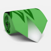 Groene verloopkleur Vulling Kunstperspectieftekeni Stropdas (Opgerold)