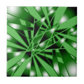 Groene verloopkleur Vulling Kunstperspectieftekeni Tegeltje (Voorkant)