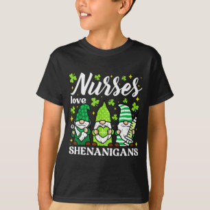 Groene verpleegster st patricks day scrubtop kabou t-shirt