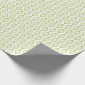 Groene verticale ogeenpatroonachtergrond cadeaupapier (Hoek)