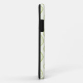 Groene verticale ogeenpatroonachtergrond Case-Mate iPhone case (Achterkant/rechts)
