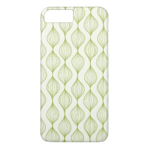 Groene verticale ogeenpatroonachtergrond iPhone 8 plus / 7 plus hoesje