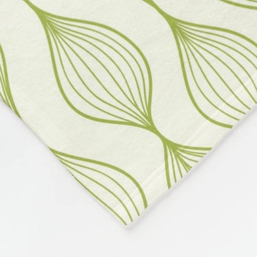 Groene verticale ogeenpatroonachtergrond fleece deken (Hoek)