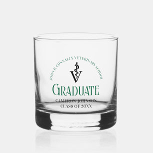 Groene Veterinaire School Afstuderen Custom Whisky Glas