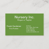 Groene vetplanten Echeveria Planten Visitekaartje (Achterkant)