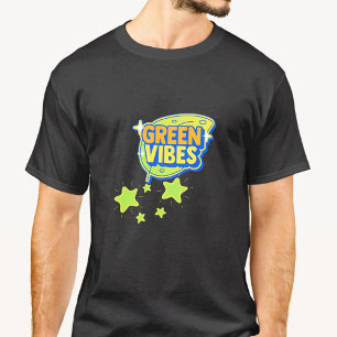 groene vibes, wereldmilieudag, red de aarde t-shirt