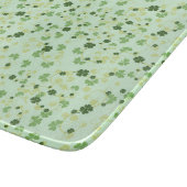 Groene vier lederen kleppen St Patricks Day Snijplank (Hoek)