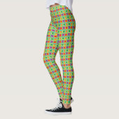 Groene vierkanten leggings (Links)