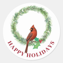 Groene vierkanten met rode en witte lijnen Sticker