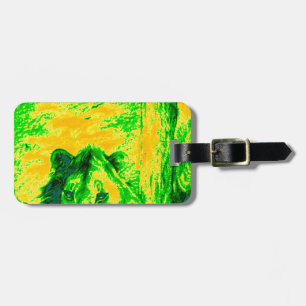 Groene Vintage Lion simba Hakunamatata Simba Marar Bagagelabel