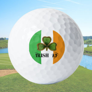 Groene Vintage Shamrock Iers AF St Patrick's Day Golfballen