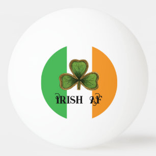 Groene Vintage Shamrock Ierse AF St. Patrick's Dag Pingpongballen